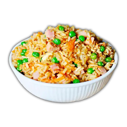 Arroz frito de jamón